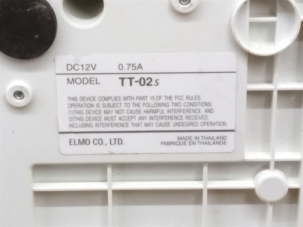 ⭐️⭐️⭐️⭐️⭐️ **MISSING COVER** Elmo TT-02s Overhead Document Camera