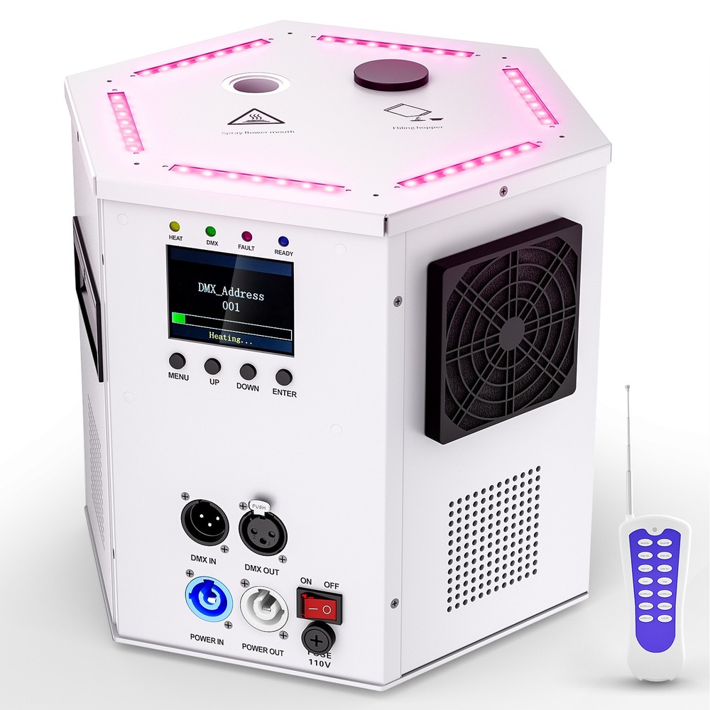 1200W Cold Spark Machine(Black/White) Stage Effect DMX Firework DJ Event Wedding