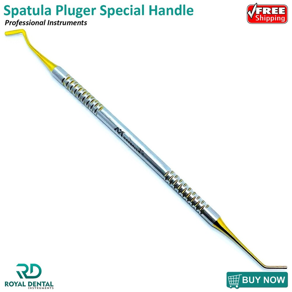 Dental Composite Filling Instruments Spatula & Plugger Titanium Gold Tips