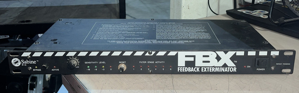 SABINE R10 FBX FEEDBACK EXTERMINATOR