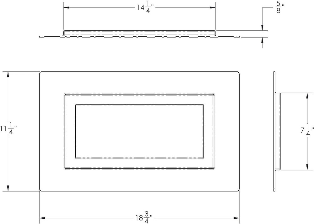 Crawl Space Vent Cover - 8"" X 16"" - Black