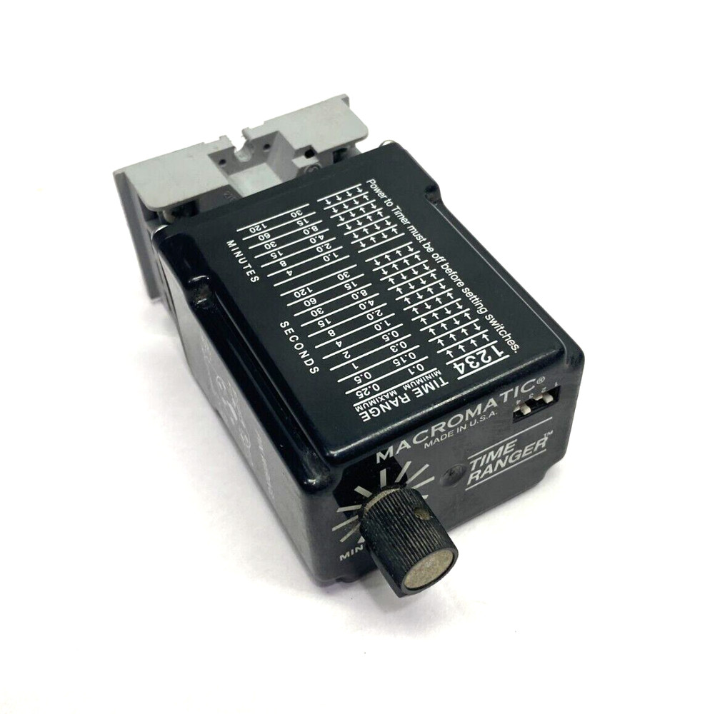 Macromatic SS-60522 Time-Ranger Programmable Interval Timing Relay 120VAC/DC