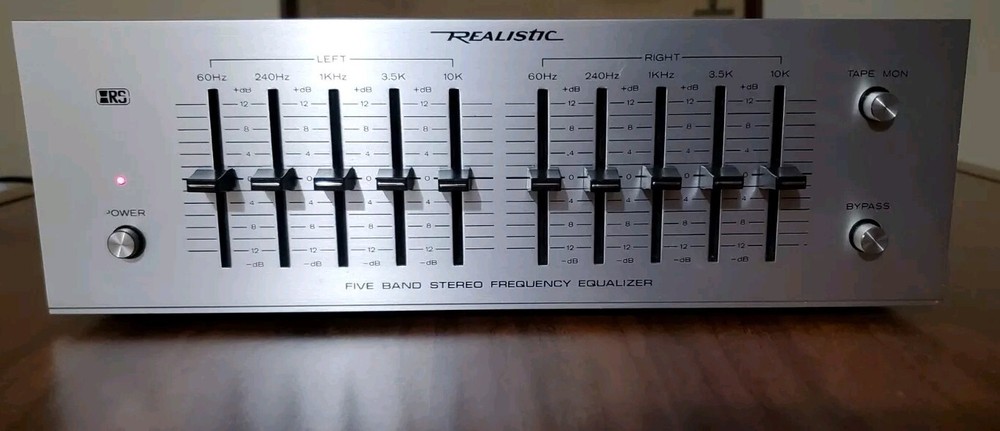 "Realistic" Five Band Stereo Frequency Equalizer.