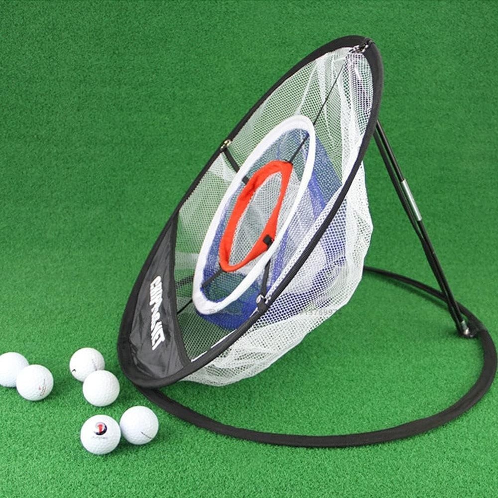 Golf Practice Net Golf Hitting Aid Training Chipping w/ Target Backyard Outdoor