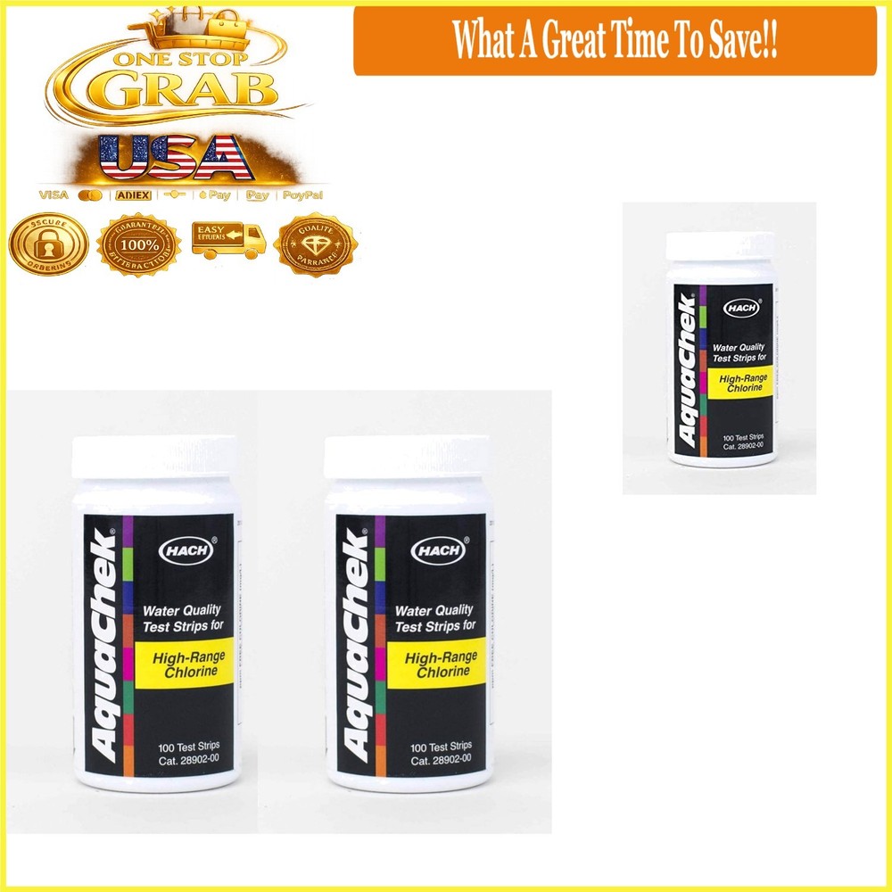 High-Range Chlorine  Strips for Pools & Spas 200 Strips