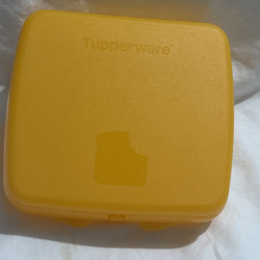 Tupperware Sandwich Keeper Orange 8203A-4 EUC