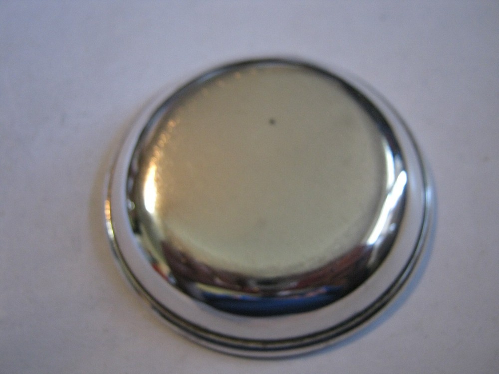 LAMBIDIS Greece Silver Plated 2 3/4" Dish Bowl Engraved "DA" in Script
