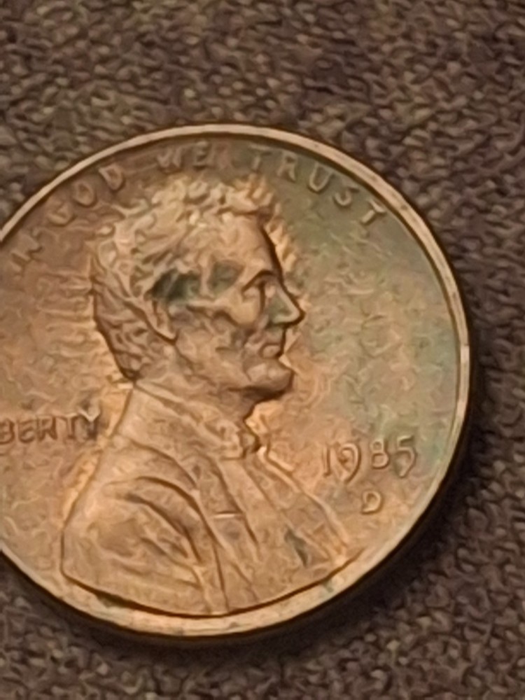 1985 D LINCOLN ERROR PENNY - "IBERTY"