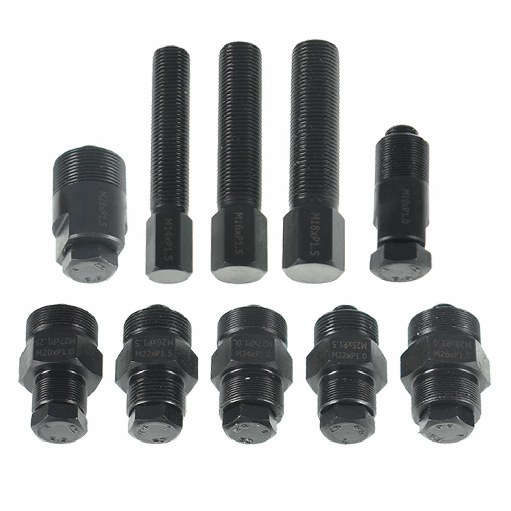10× Universal Motorcycle Flywheel Puller Tool Set Dirt Bike 15 Size Left Thread