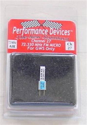 GWS 72Mhz FM Micro Receiver Crystal - Channel 27