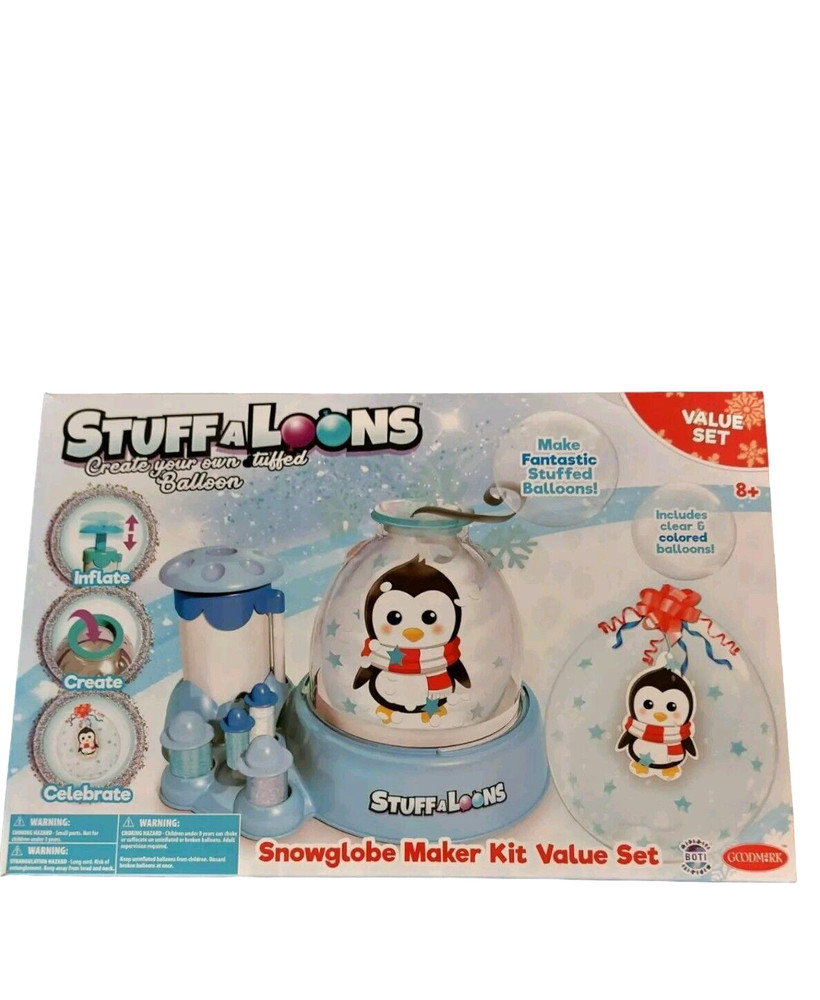 StuffALoons Snowglobe Maker Value Kit "Penguin" Create Your Own Stuffed Balloons