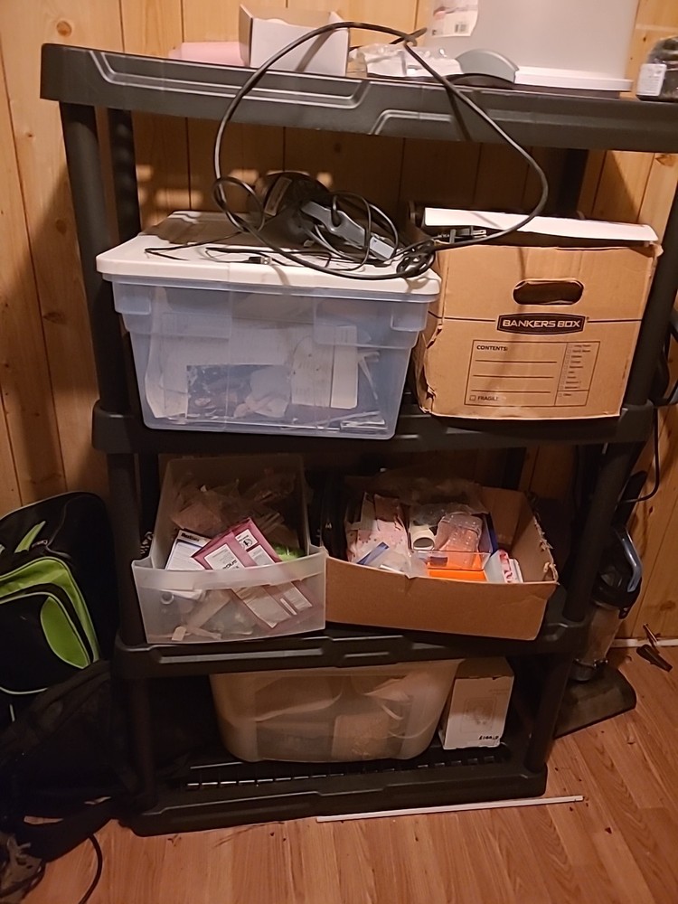 Heavy Duty PVC 4 TIER SHELVING UNIT Complete