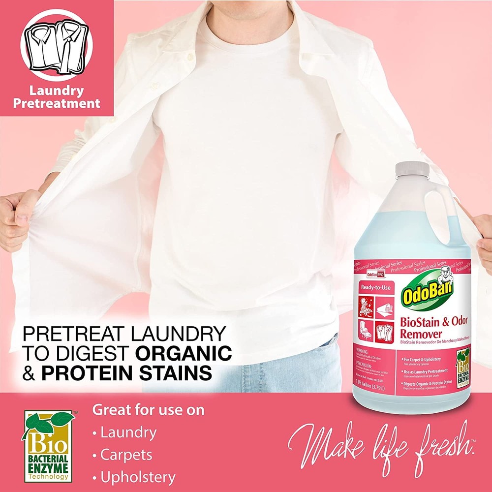 Professional Ready-to-Use Biostain & Odor Remover 2 Gallons