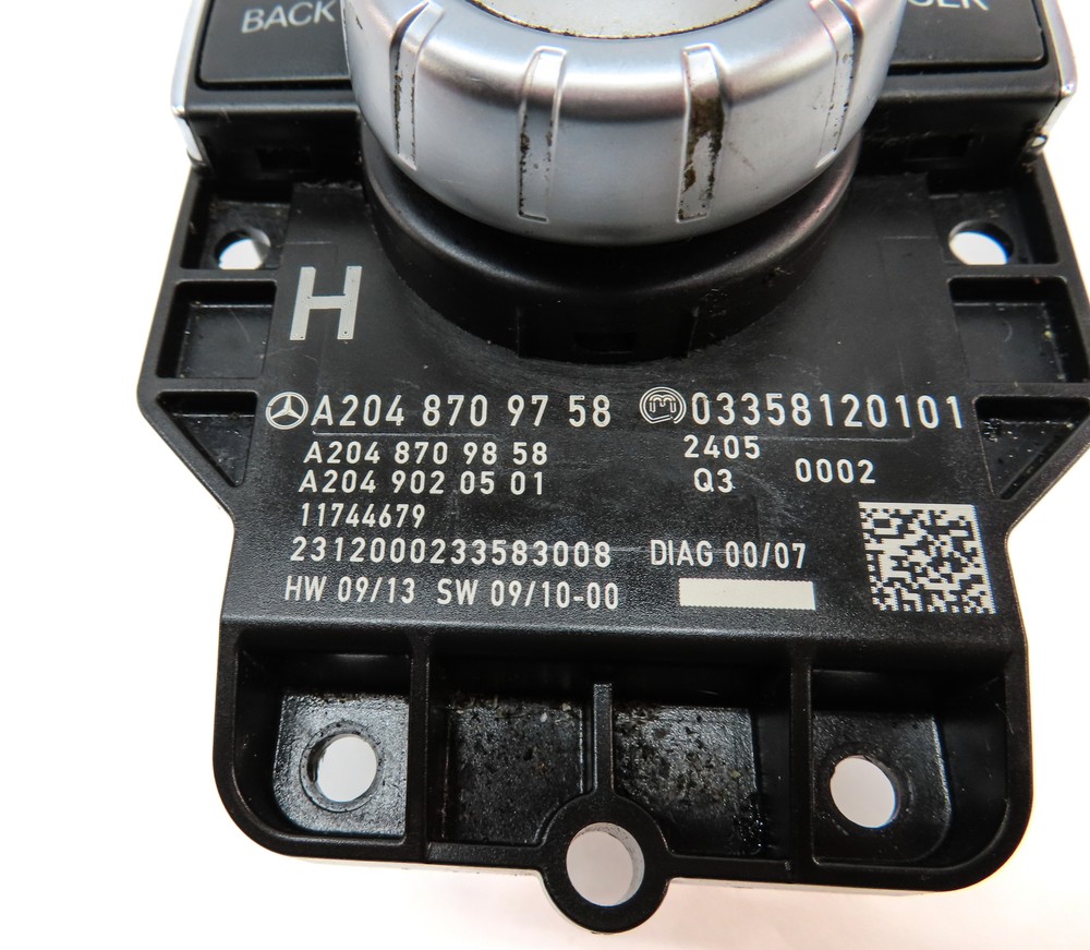 2013 MERCEDES E350 (W212) CENTER CONSOLE MEDIA MMI SELECTOR DIAL SWITCH MODULE