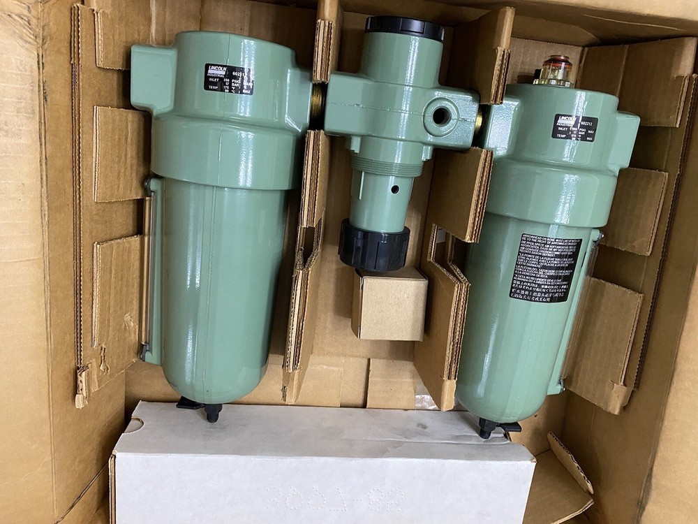 LINCOLN INDUSTRIAL HIGH CAPACITY LUBRICATOR/FILTER/REGULATOR 602012, ………..602017