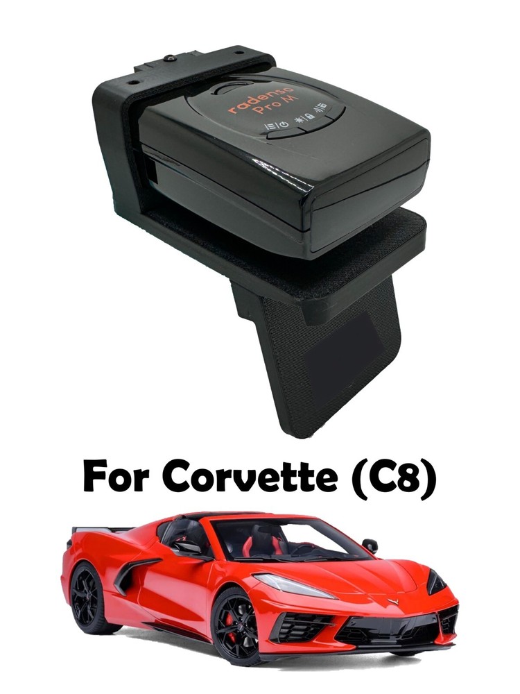Bartallama3D Radar Holder - Radenso Pro M for C8 Corvette