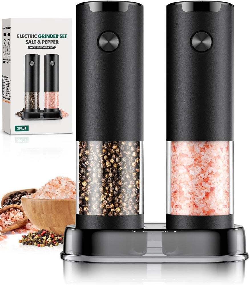 ELECTRICAL AUTOMATIC SALT PEPPER GRINDER Mill Shakers Adjustable Larger Capacity