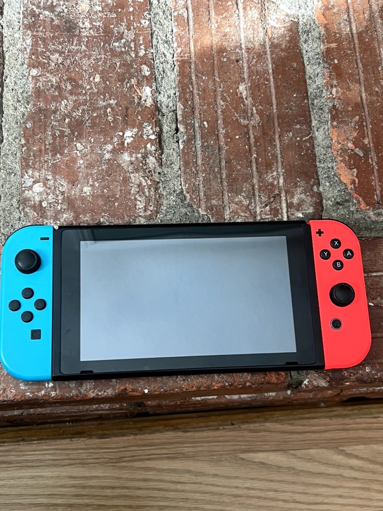 Nintendo Switch Console Neon Blue Red Joy-Con Controllers Dock Wi-Fi