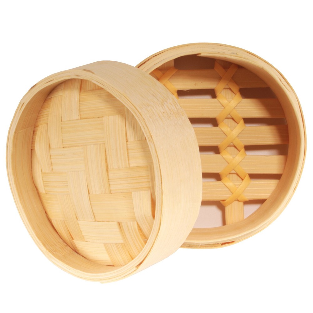 Mini Bamboo Steamer With Lid for Dumplings