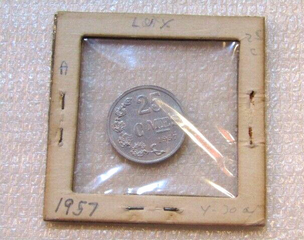 Luxembourg 1957 25 Centimes Coin