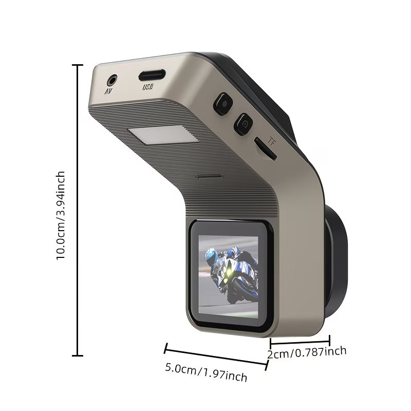 1080P Front Dash Cam Compatible for with IPS Screen, G-Sensor & Night Vision - A