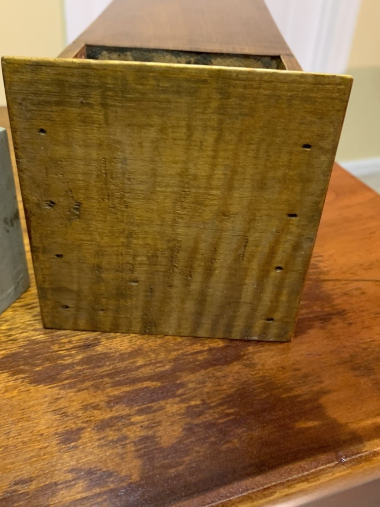 Tiger Maple Pipe Box Handmade 1995 with drawer