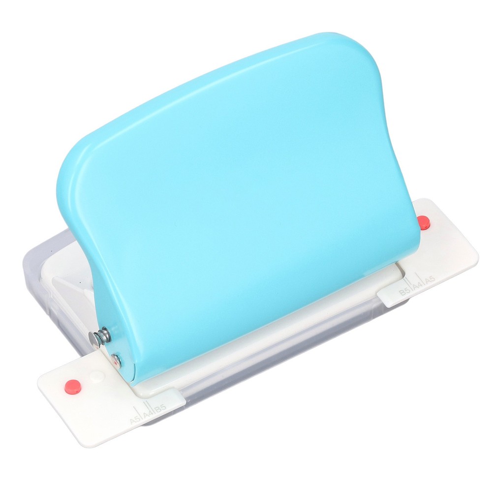 Light Blue Paper Binding Machine Handheld Portable Spiral Binder A4 A5 A6 A7 WT