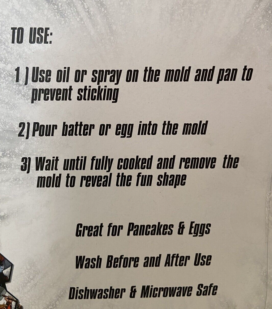 2 Marvel Avengers Silicone Pancake and Egg Breakfast Molds