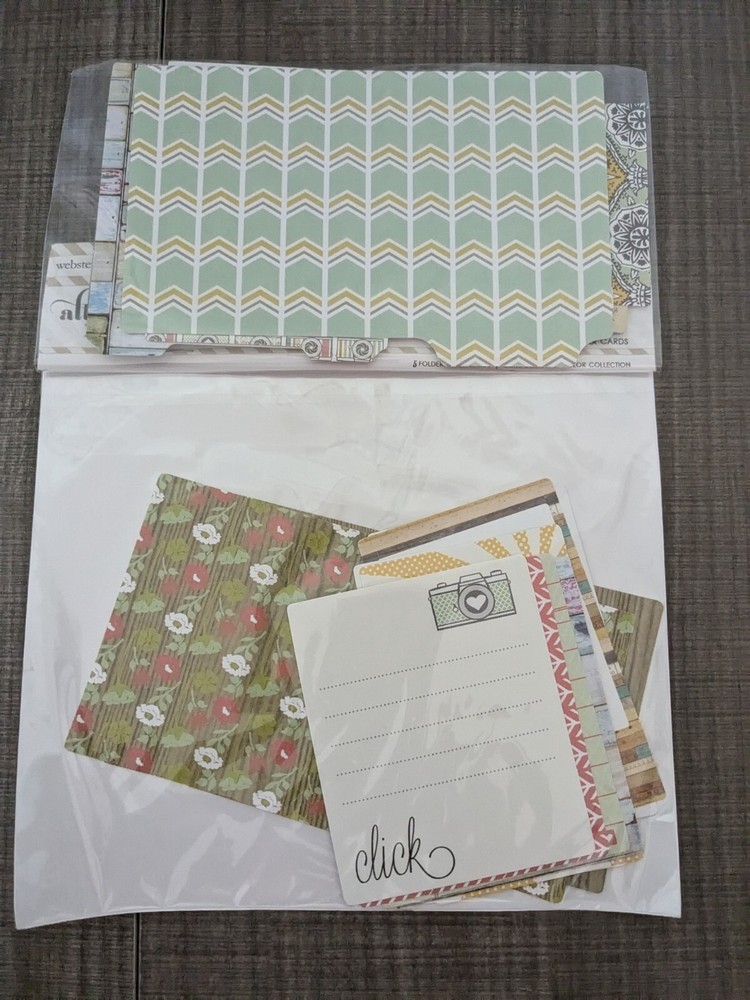Websters Pages Mini Folders & Cards for scrapbook Card making Damaged Package