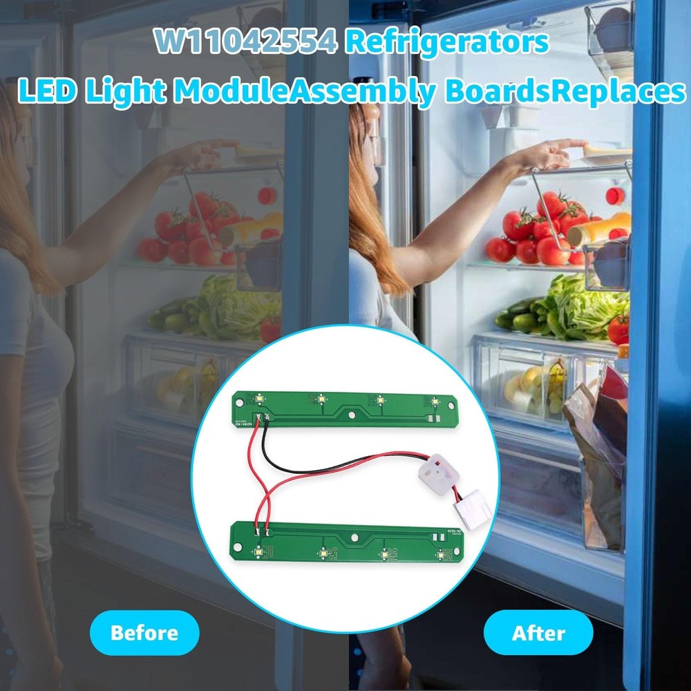 Refrigerator LED Light Module W11042554 Replacement for Whirlpool Amana Maytag