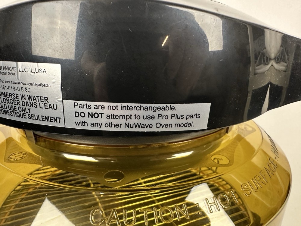 NuWave Pro Plus Digital Infrared Black Amber Dome Oven Model 20601
