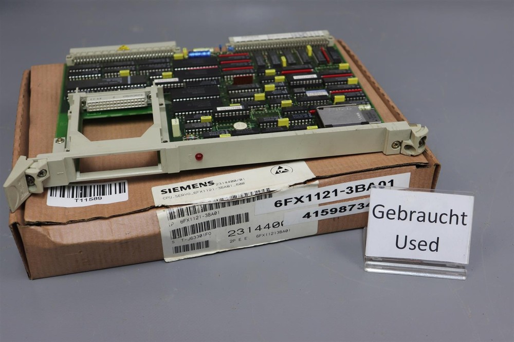 Siemens CPU Servo 6FX1121-3BA01 Module E-Stand: D 02 Used