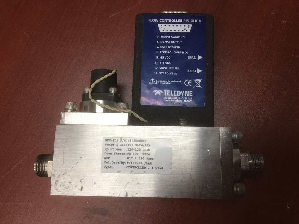 Hastings Flow Controller, HFC-203, 400 SLPM / Air