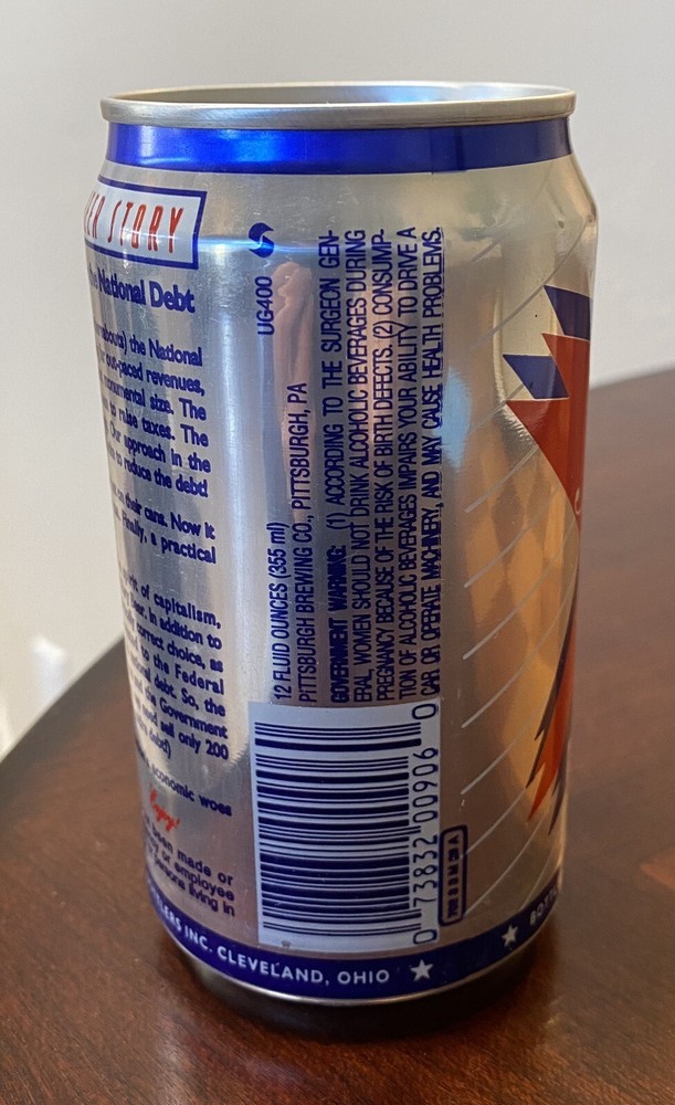 Billary politically correct Empty Beer Can Bottom Opened