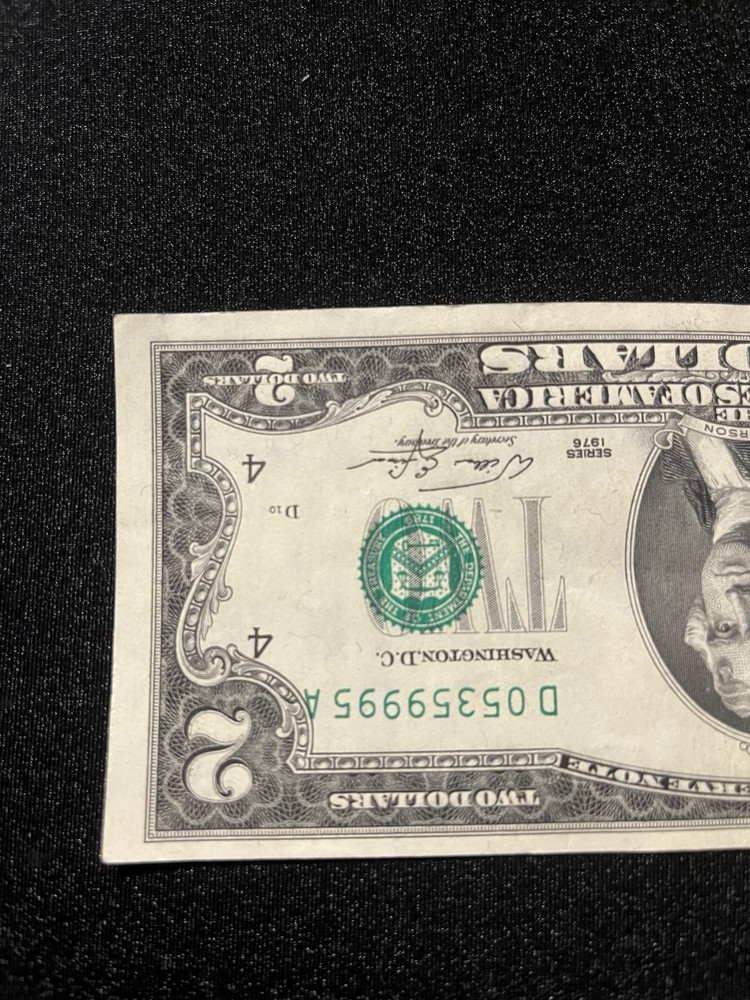 Overprint 2$ Bill