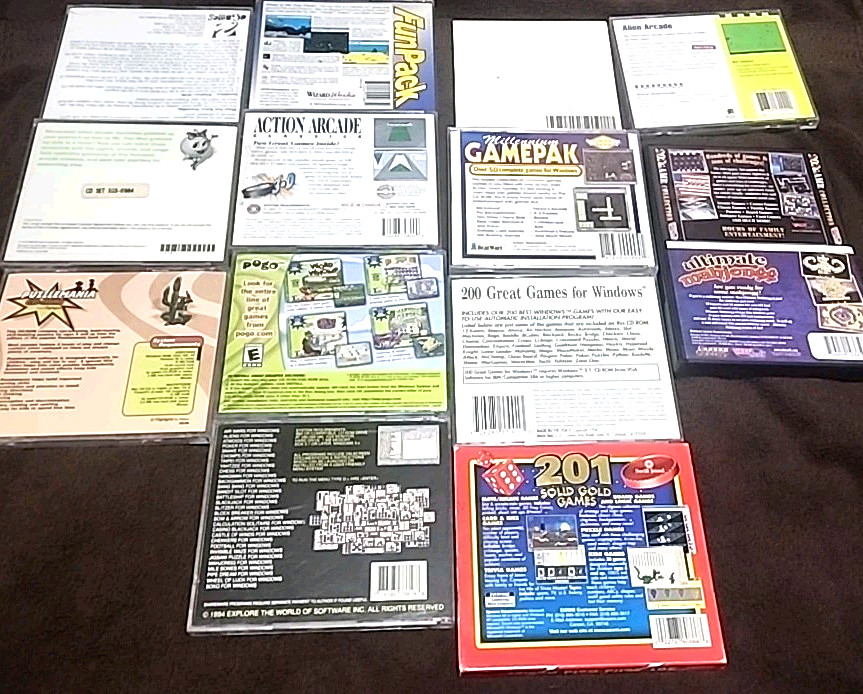 Mixed PC Games Lot Arcade Board Card