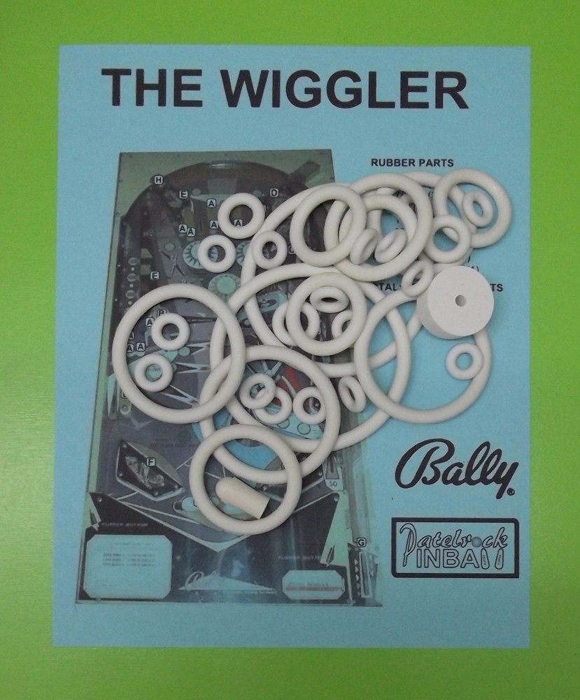 1967 Bally The Wiggler pinball rubber ring kit