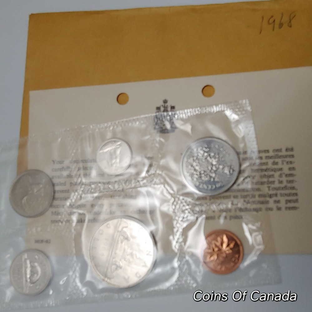 1968 Canada Prooflike 6 Coin Original Set Multiple Sets Available #coinsofcanada