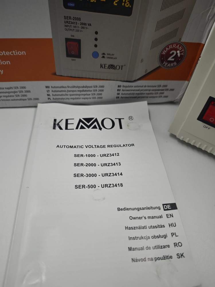 KEMOT SER-2000 Automatic Voltage Regulator 2000VA (URZ3413)