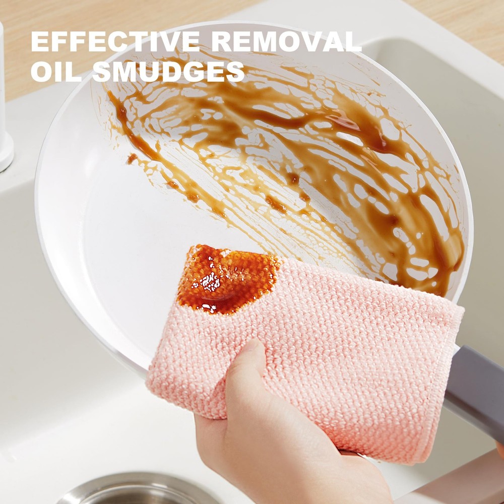 JOYMOOP Microfiber Cleaning Cloth, Soft Absorbent Cloth, MultiPurpose Cleanin...
