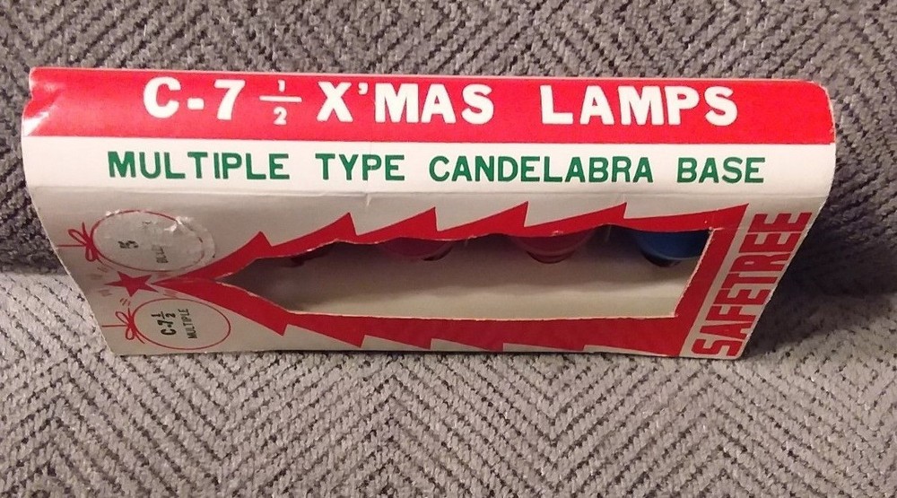 Vintage C7 1/2  Christmas Light Bulbs