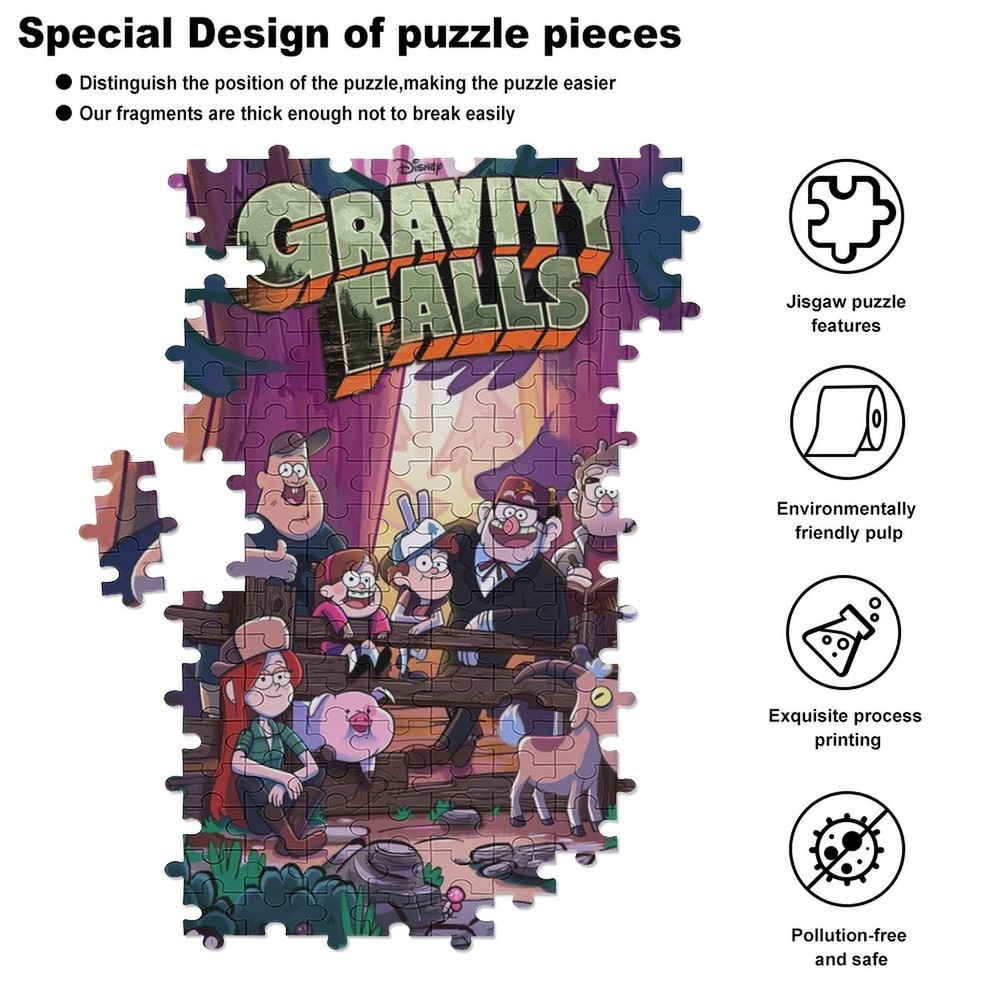 Gravity Falls Jigsaw Puzzle 200 Pieces Gift