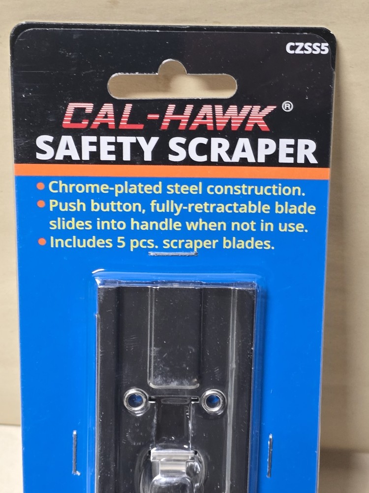 Metal Safety Scraper with Single Edge Razor Blades