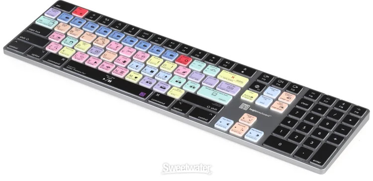 LogicKeyboard TITAN Wireless Backlit Keyboard for Adobe Premiere Pro - Mac