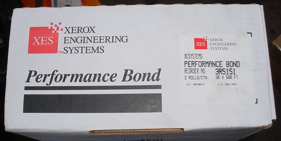 XEROX PERFORMANCE BOND 2 ROLL BOX 36" x 500" 3" CORE 3R5151