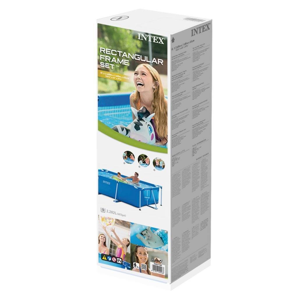 Intex 8.5ft x 26in Rectangular Frame Above Ground Swimming Pool(Open Box)