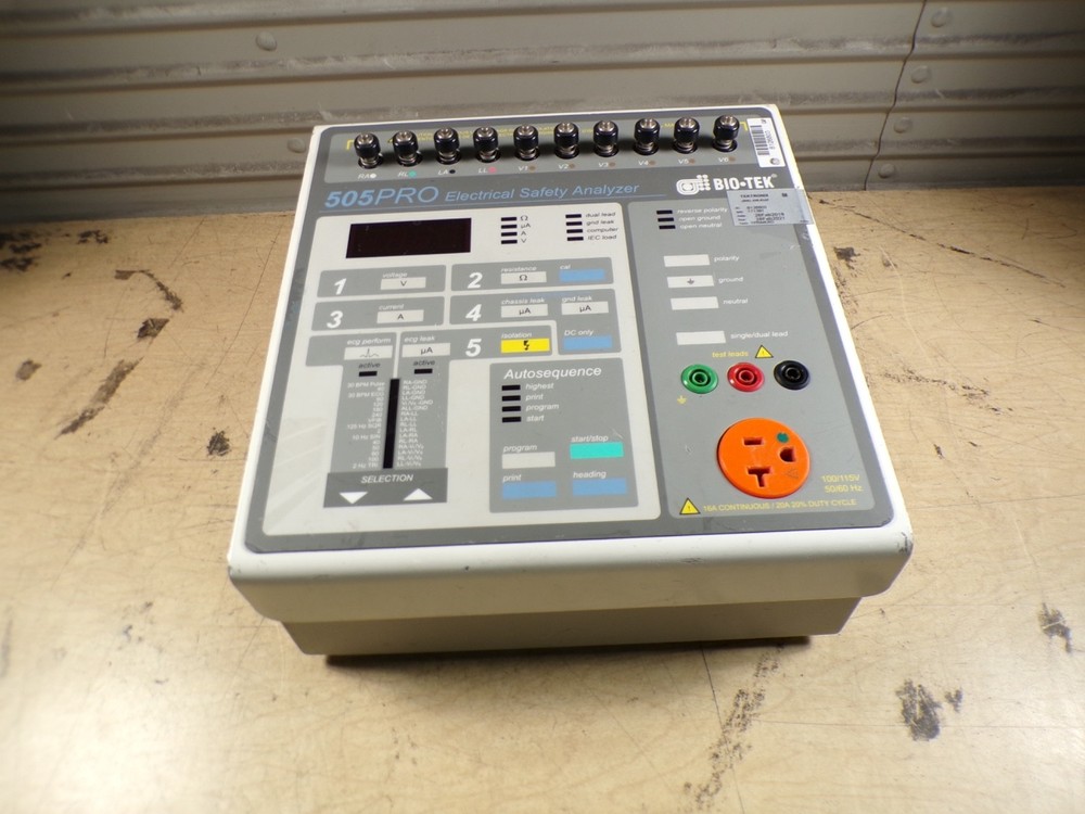 BIO-TEK 505PRO ELECTRICAL SAFETY ANALYZER **UNTESTED
