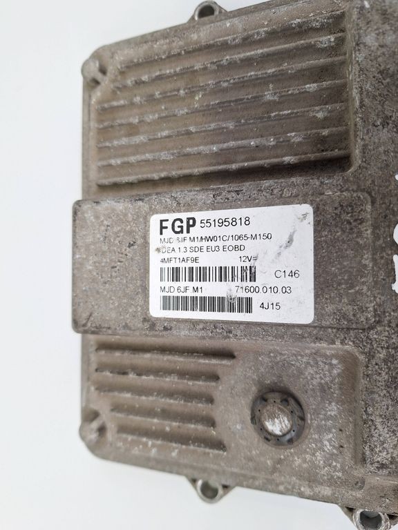 Fiat Idea 2005 Engine Control Module 55195818 BVV486 kW