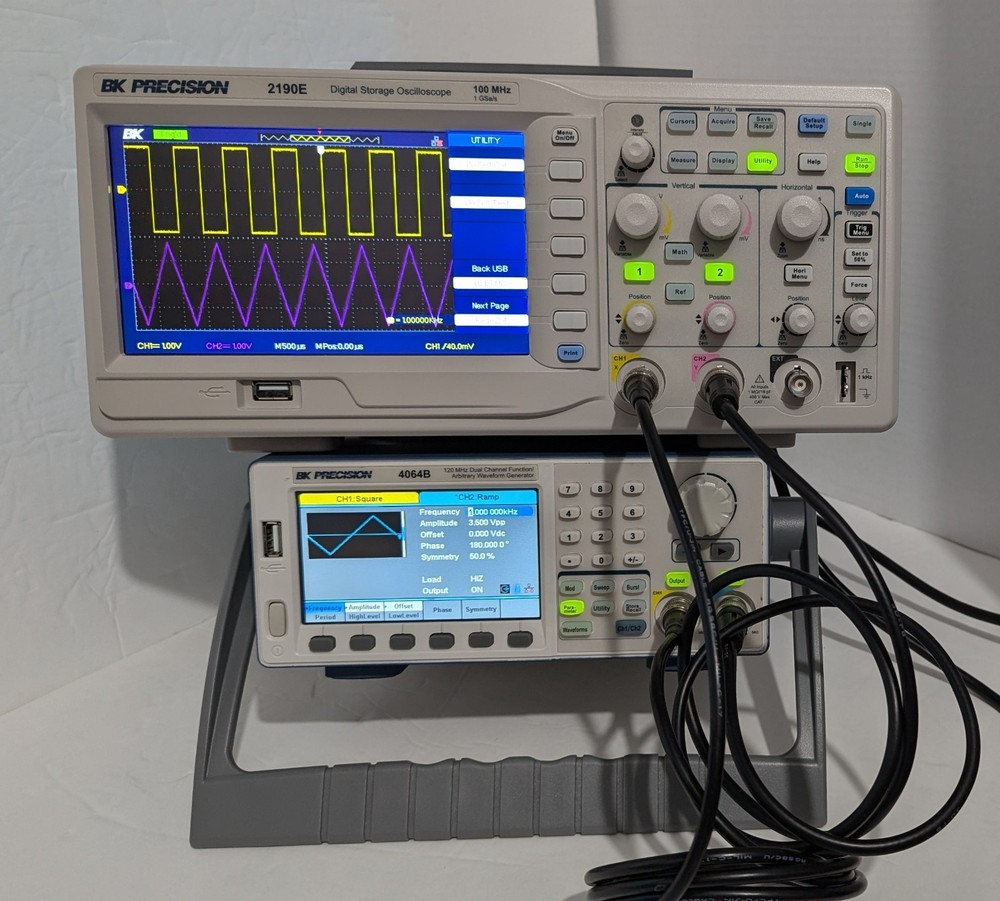 BK Precision 4064B Dual CH 120 MHz Function Arbitrary Waveform Generator. Used