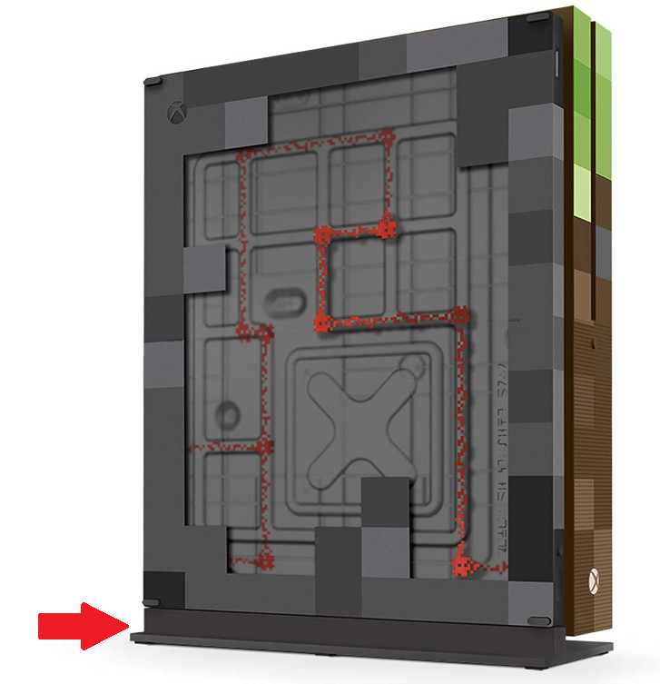 Xbox One S Vertical Stand Gray for Minecraft Console